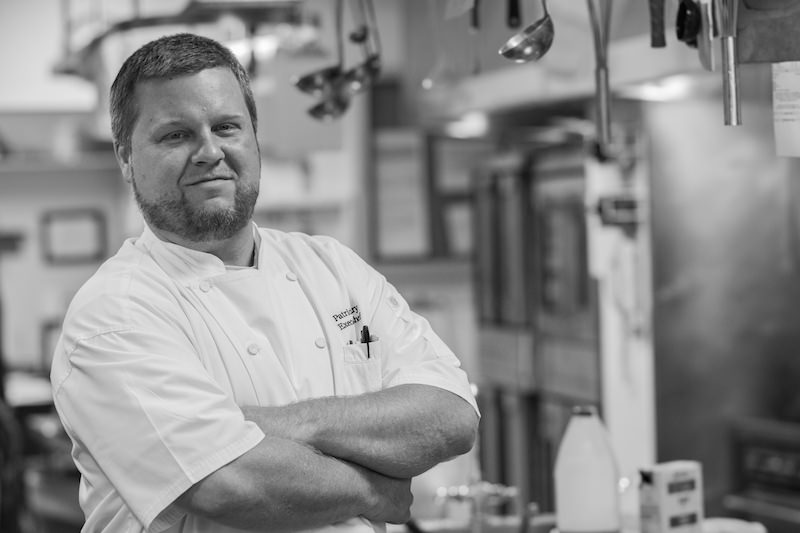 Chef Patrick Head Shot BW