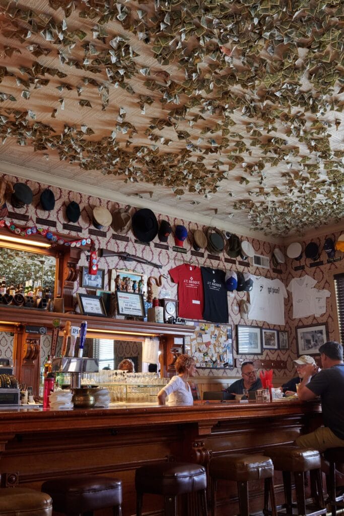 J.T. Basque’s character-rich bar. Photo by Shea Evans