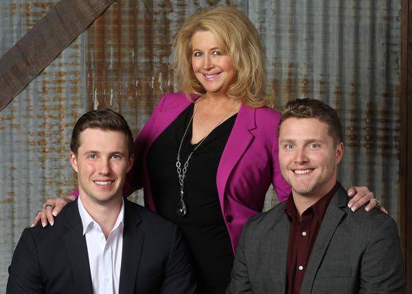 From left, Dillon, Dorinda, and Dustin Vance, the three family members behind Dorinda’s Chocolates, Rolled Mountain Creamery, and, most recently, LiveKAYA