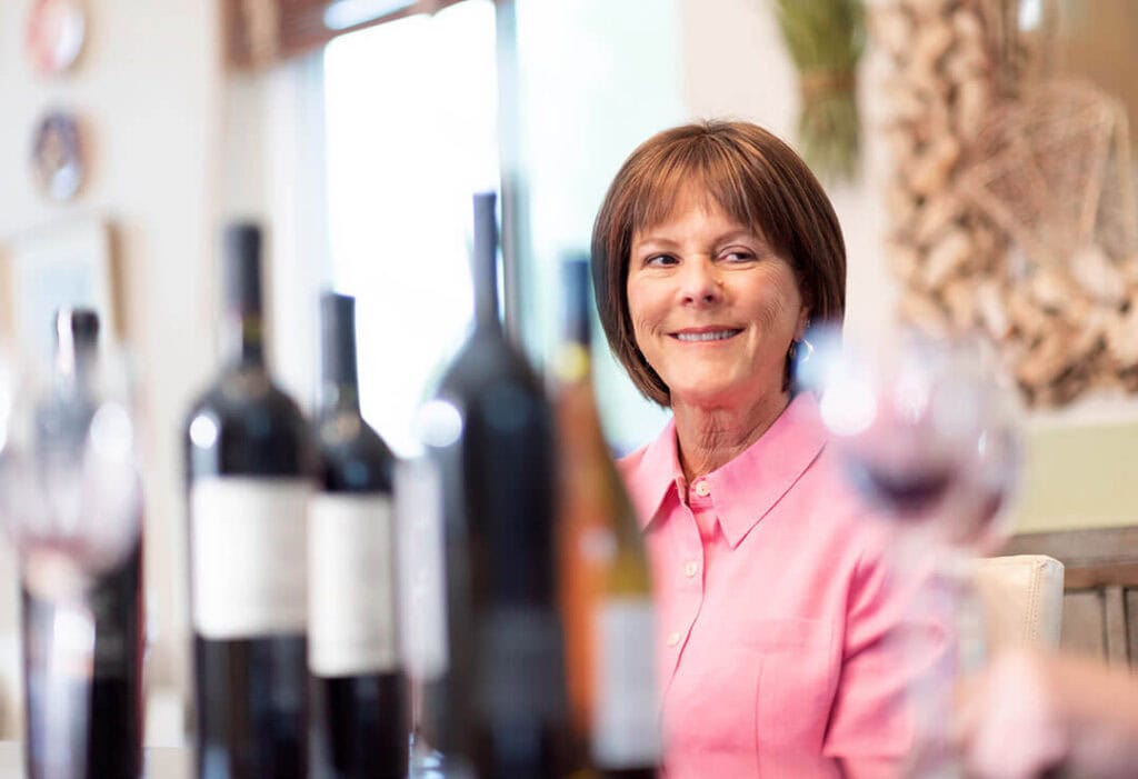 Karen Bowman-Binks hosted the first-ever wine pairing for the club members