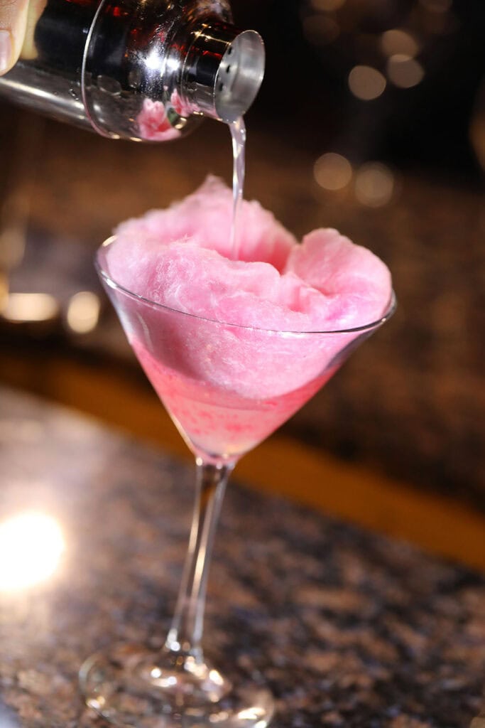 Cotton Candy Martini at Bistro Napa