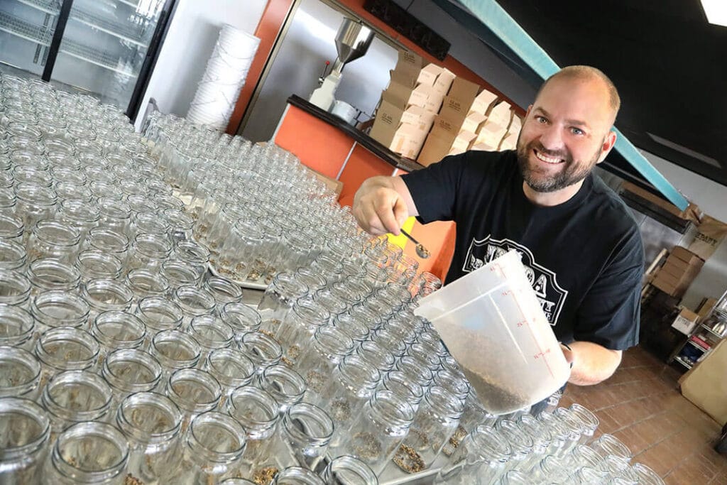 Matt Soter adds deli-style pickle mix to jars