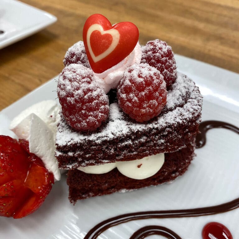 Picture-perfect pastry creation by chef Johnson at Atlantis Casino Resort Spa