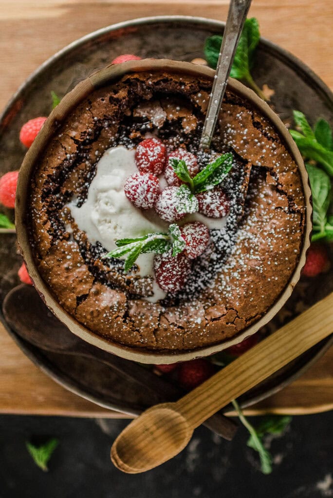 Fondant au chocolat dessert from Lowenkind Bakery. Photo by Candice Vivien