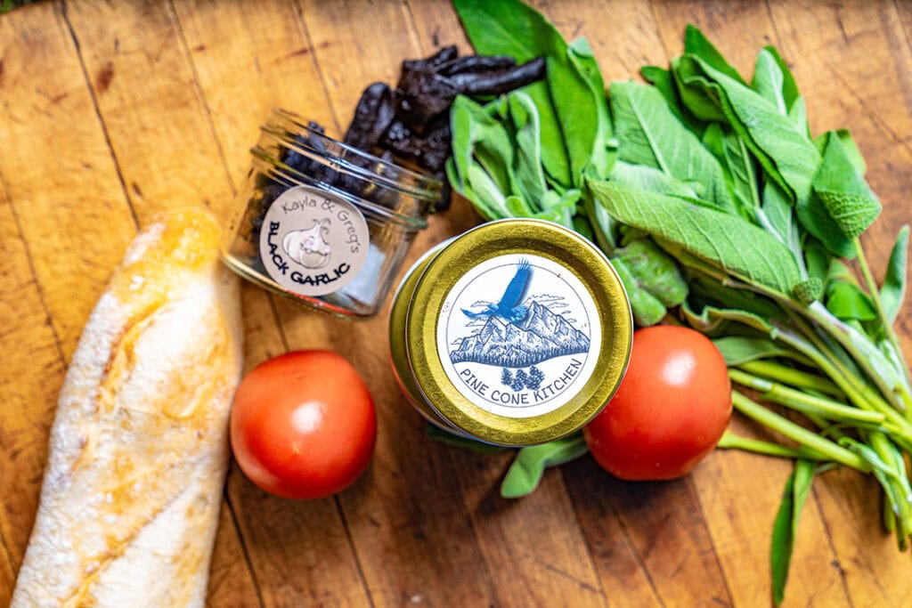 Black garlic is a good complement to charcuterie