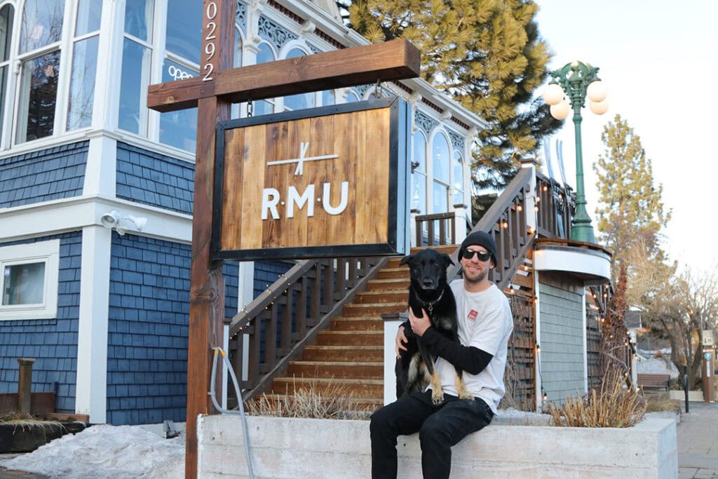 RMU general manager Robby Burleson enjoys bringing his companion, Mia, to work. Photo courtesy of Burleson
