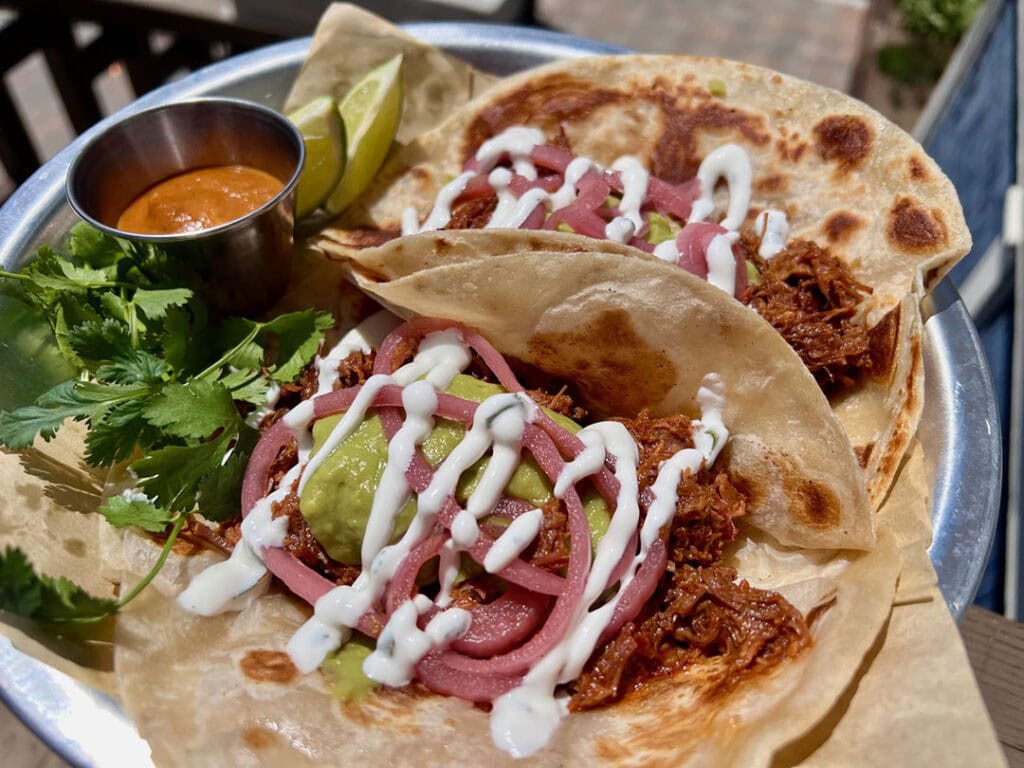 Brisket tacos at RMU. Photo by Jaci Goodman