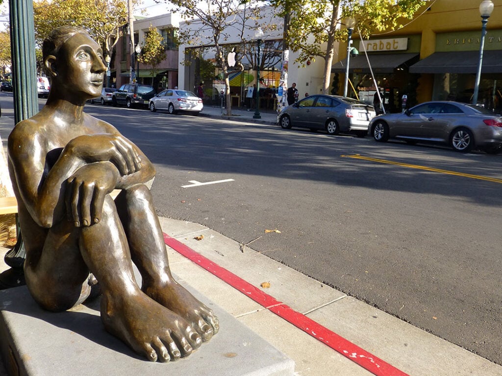 A statue on Fourth Street in Berkeley. Photo courtesy of Visit Berkeley