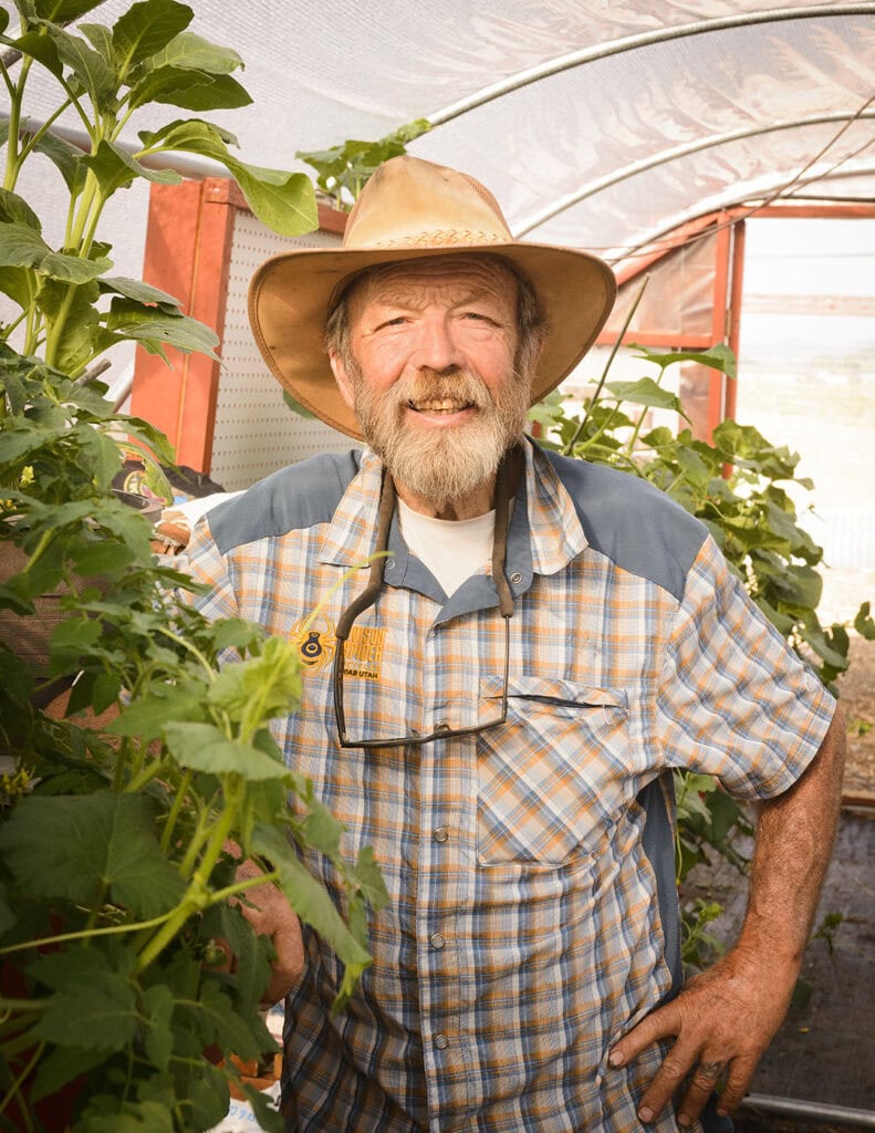 Randy Robison, a master gardener who assisted with the founding of the community garden in Lemmon Valley