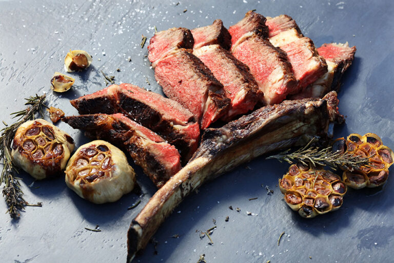 Grilled Wagyu Tomahawk with Salsa Chimichurri