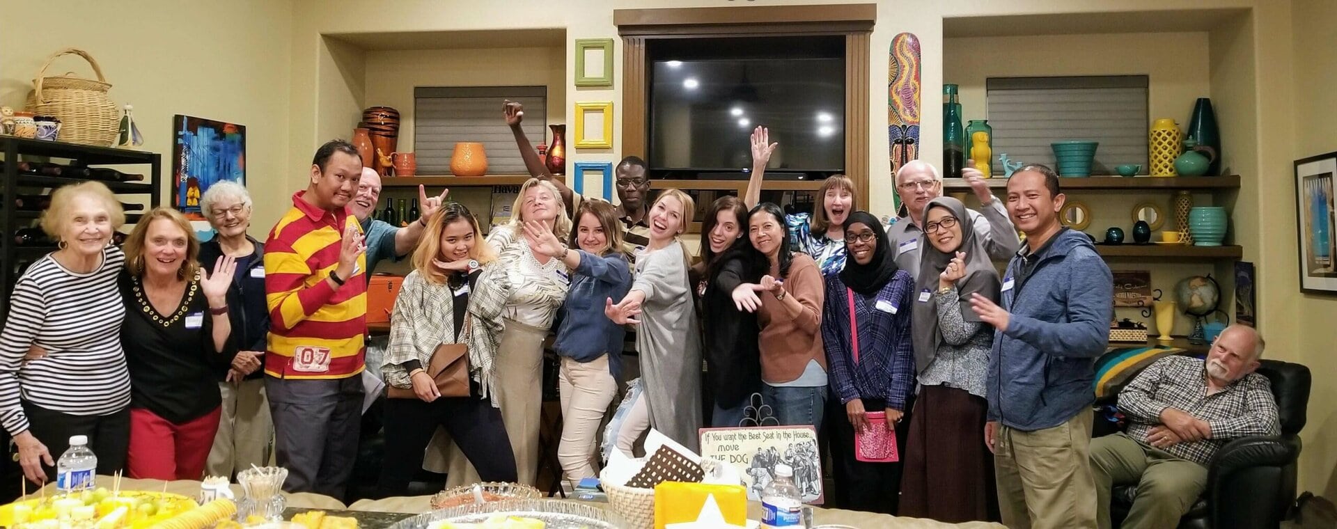 Norma (far left) and participants of the Fulbright Teaching Excellence and Achievement program get silly