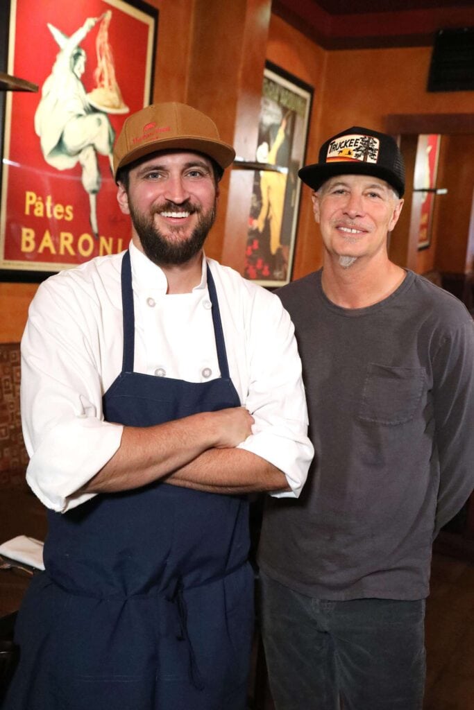 Executive chef William Burns and JJ Morgan, co-founder, co-owner, and managing partner of Moodyโs Bistro Bar & Beats