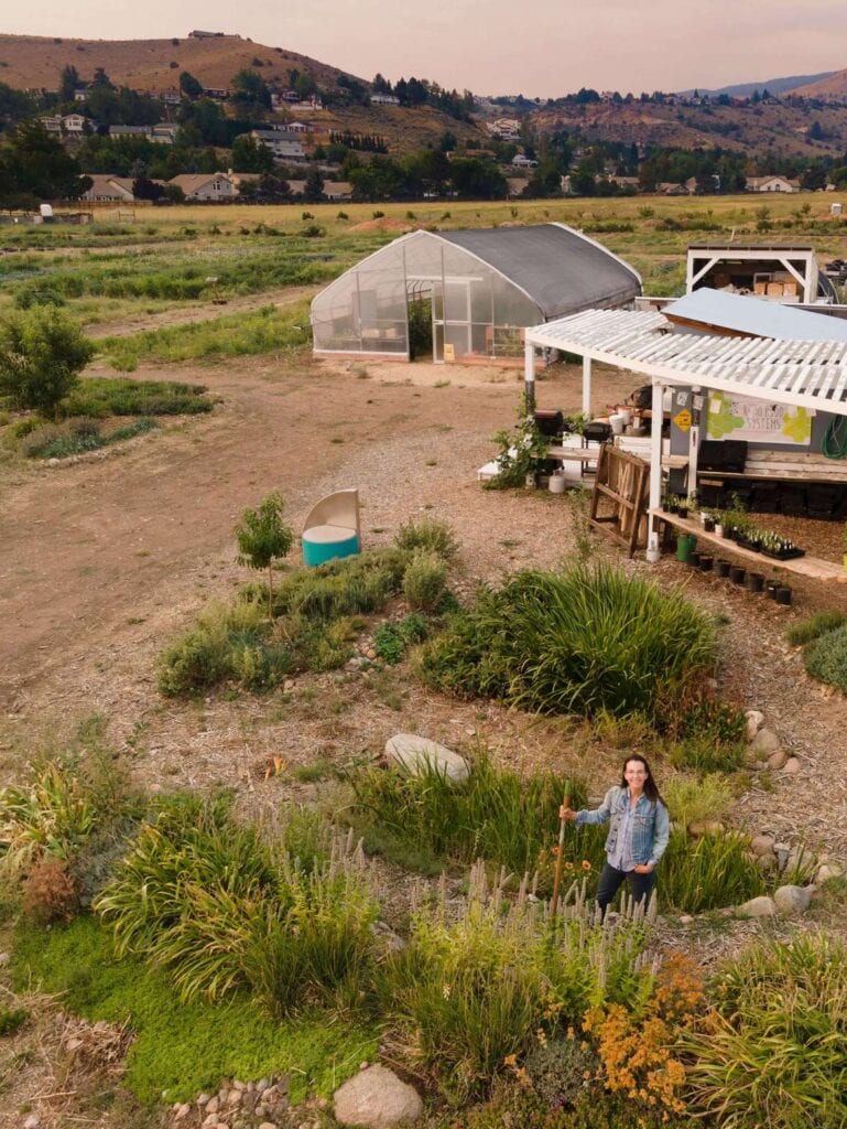 Jolene Cook, director, at Reno Food Systems’ five-acre Park Farm in West Reno