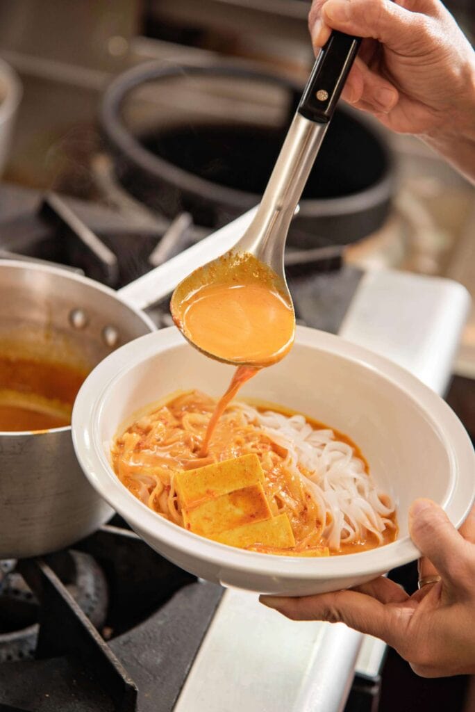 Pink Elephantโs khao soi curry noodle