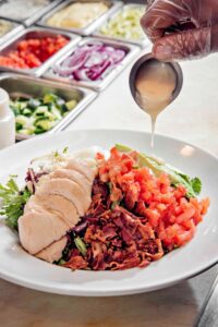 Cobb salad at Redwood Rotisserie + Grill. Photo by Donna Victor
