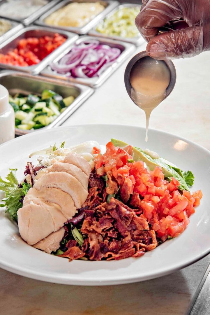 Cobb salad at Redwood Rotisserie + Grill. Photo by Donna Victor