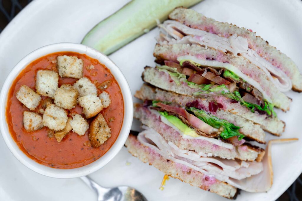 The Getaway Café offers tasty breakfast and lunch offerings in tiny Meyers, Calif.