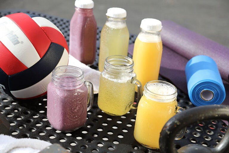 Great Full Gardens’ Switchel (pale yellow, center). Photo by Lou Manna