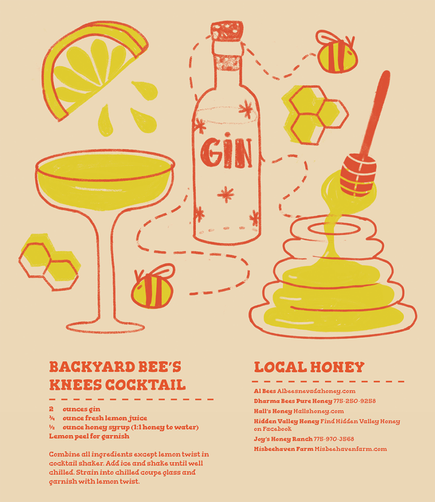 Backyard Bee's Knees Cocktail