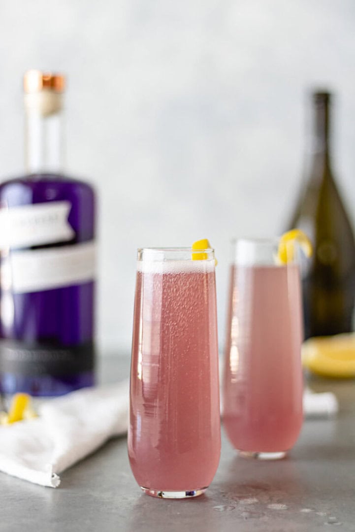 French 75 Cocktail with Empress Gin. Photo by Lou Manna