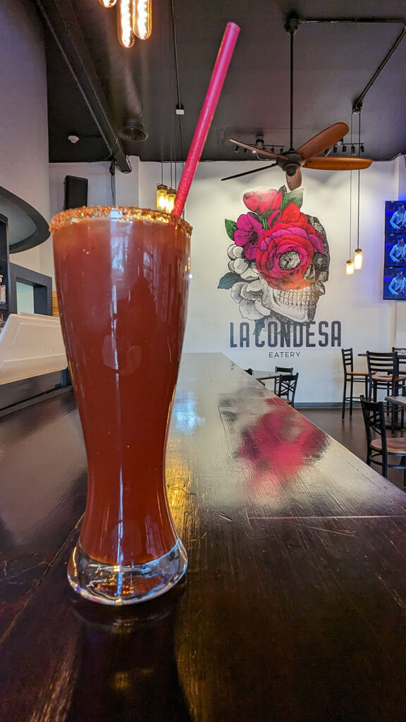La Condesa in Midtown offers a tasty michelada cocktail