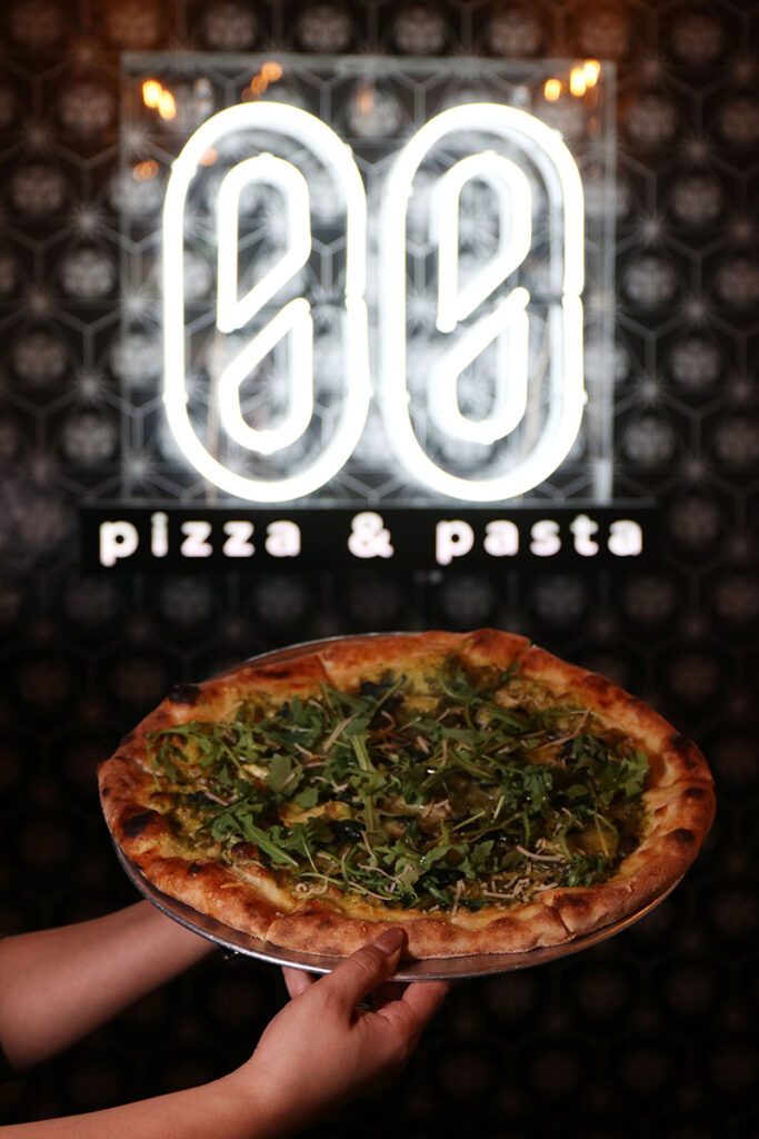 Grasshopper pizza at DOPO Pizza & Pasta. Photo by Trystan French