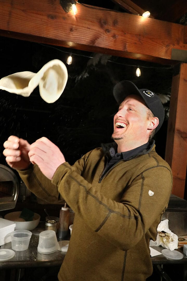Master baker, sourdough expert, and Truckee resident Pablo Puluke Giet tosses a pizza