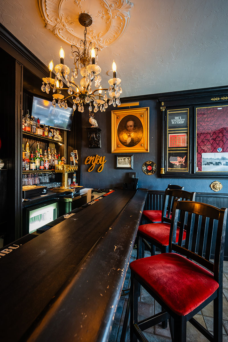 The vintage bar inherited from Charlie Abowd’s Adele’s Restaurant and Lounge