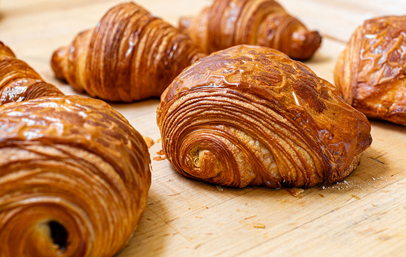 Chocolate croissants baked at Beloved’s Bread. Photo by Olga Miller