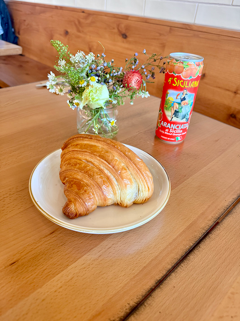 A croissant at
Beloved’s Bread. Photo by Jaci Goodman