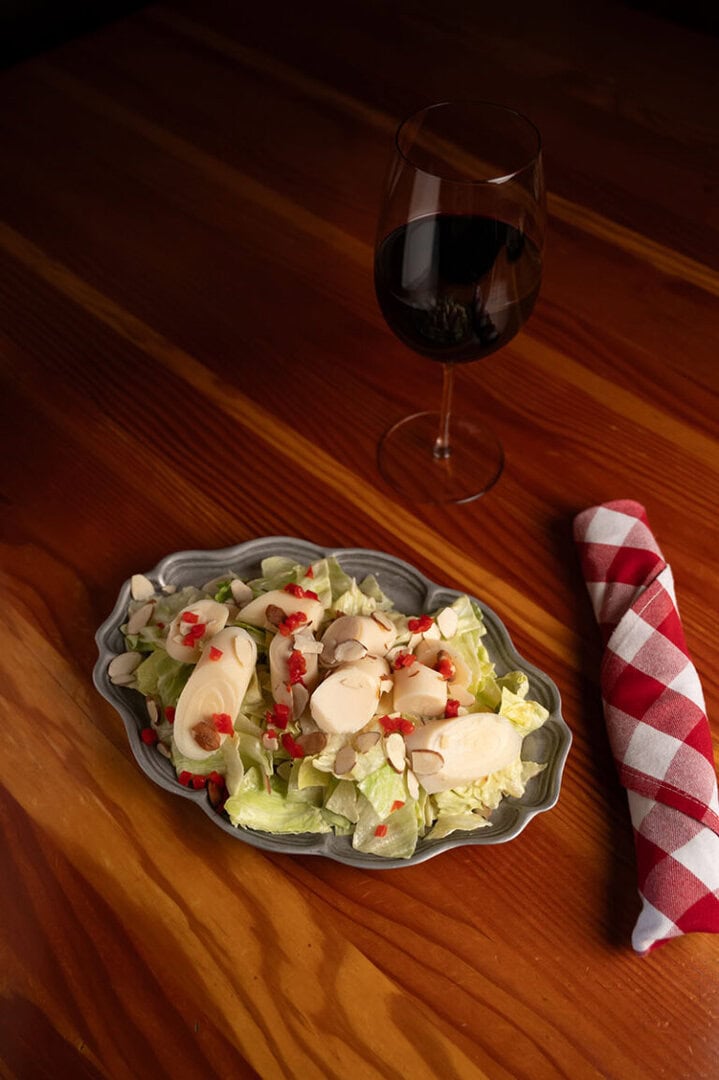 Hearts of Palm Salad at Old Range Steakhouse. Photo by Jeff Freeman