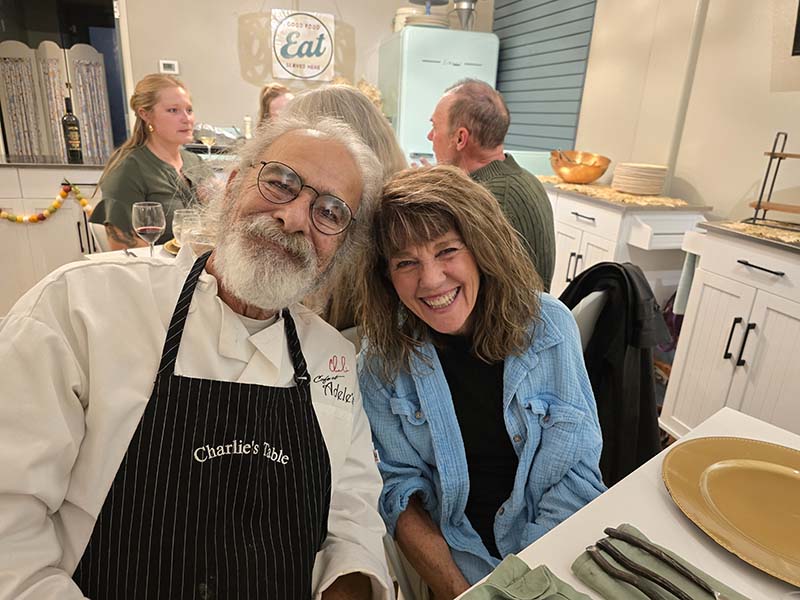 Charlie and Karen at a Sierra Chef event in Genoa. Photo by Cynthia Ferris-Bennett