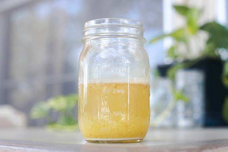 Fermenting process for homemade ginger beer