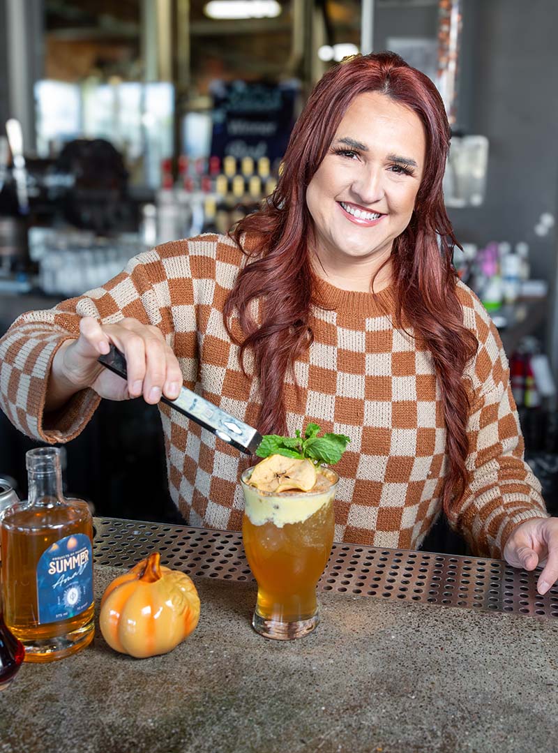 Bartender Annalisa Suarez makes an autumn reverie cocktail