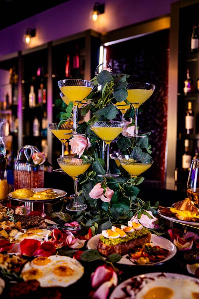 A brunch display at the Reno restaurant