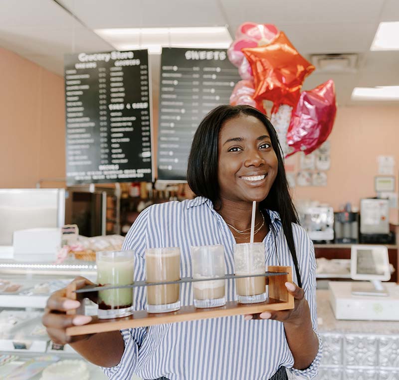 Rising for People Coffee owner Skyler Jones