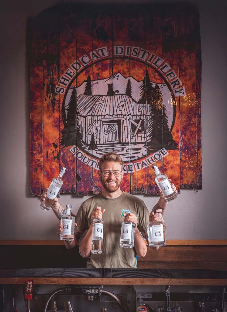 Jonathan Stein, owner and master distiller of Shedcat Distillery & Kitchen in South Lake Tahoe. Photo by Brooke Reyes, Dreampilot Films