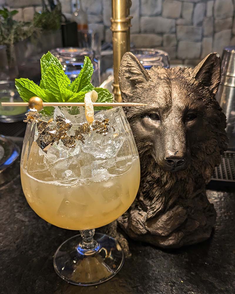 The 1849 gold rush margarita at Wolf by Vanderpump in South Lake Tahoe