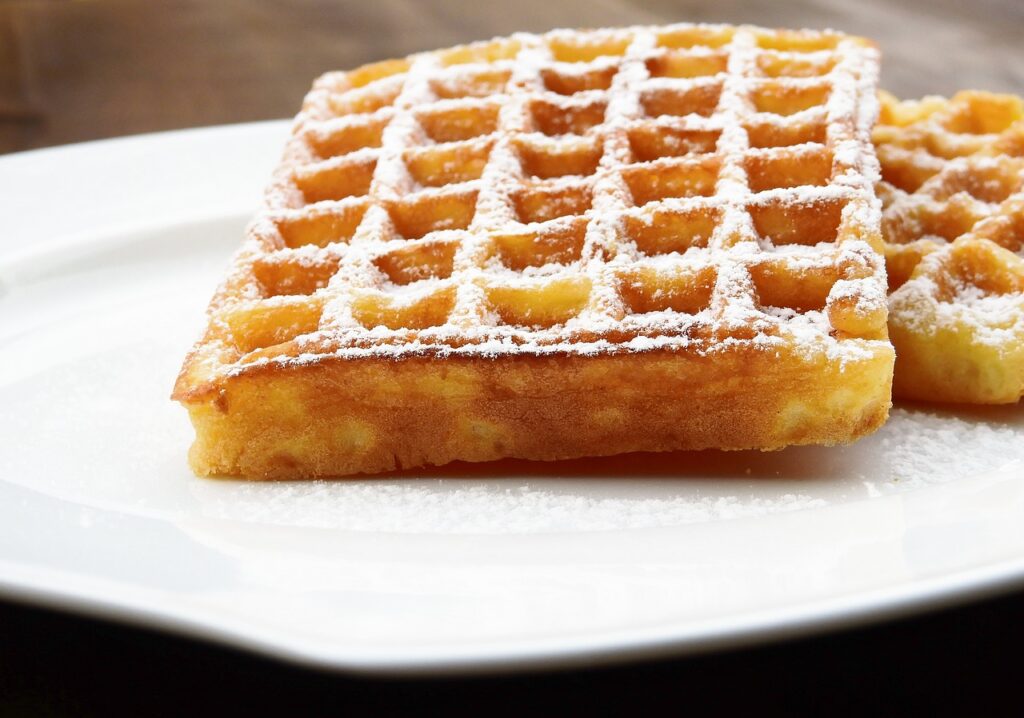 A Belgian waffle