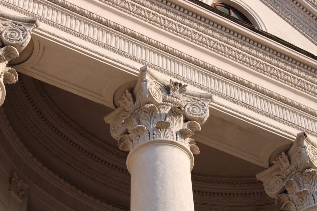 A Corinthian column