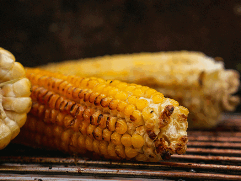Grilled Corn with Garlic Chili Butter and Lime