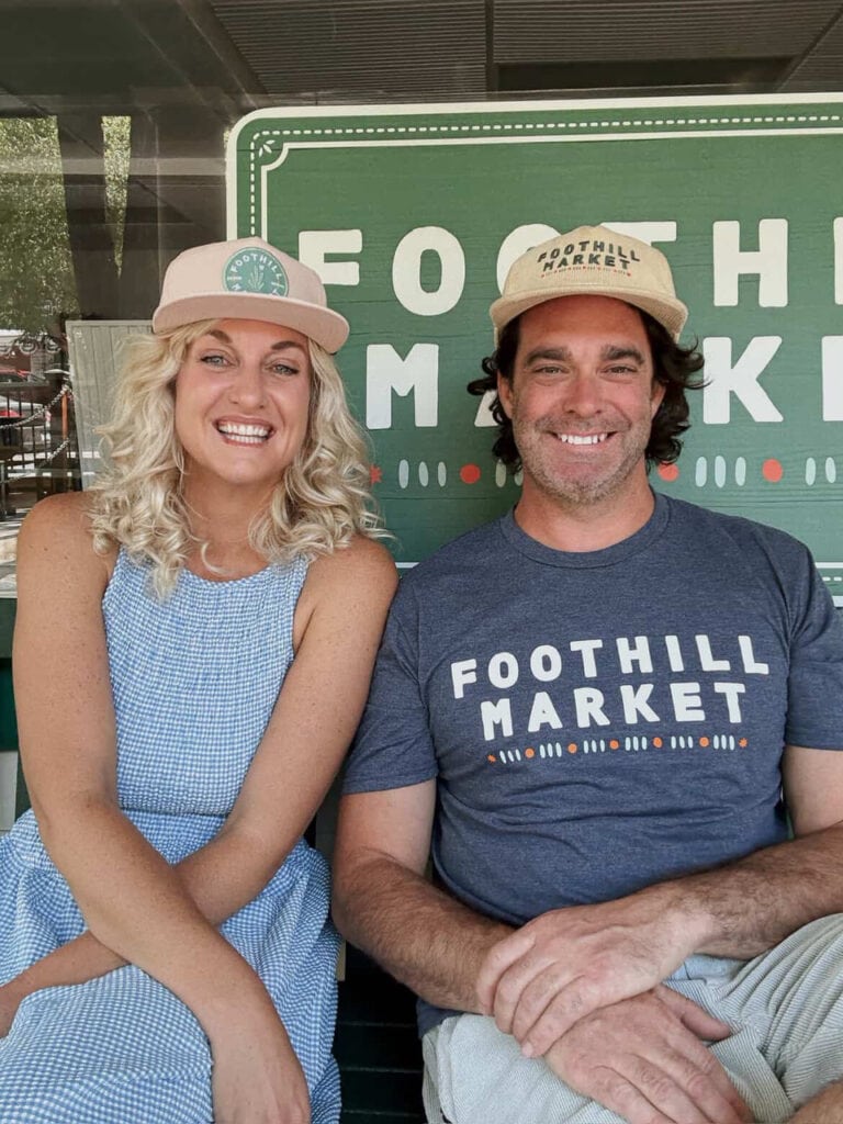 Casey and Hailey Sebahar, owners of Foothill Market