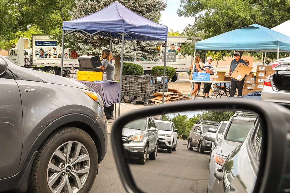 Crosswinds Church in Sparks hosts the Mobile Harvest Program, with numerous volunteers and their families assisting