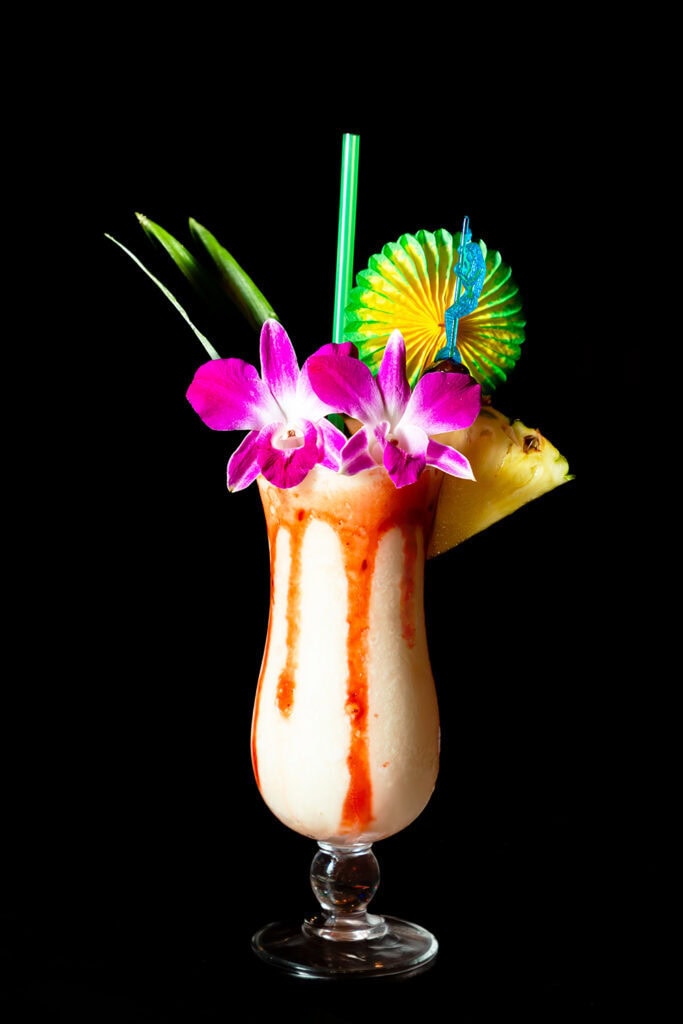 Pele's lava flow cocktail