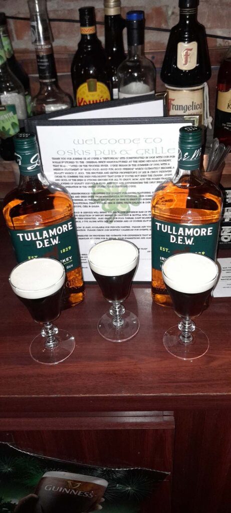 O’skis in Sparks serves Irish coffees made with Tullamore Dew Irish whiskey. Photo courtesy of O’skis