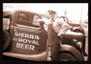 Lou Allard began working at the Reno Brewing Co. in the 1930s, delivering beer with a truck that promoted Sierra and Royal beers. Photo courtesy of Lou Allard Jr.