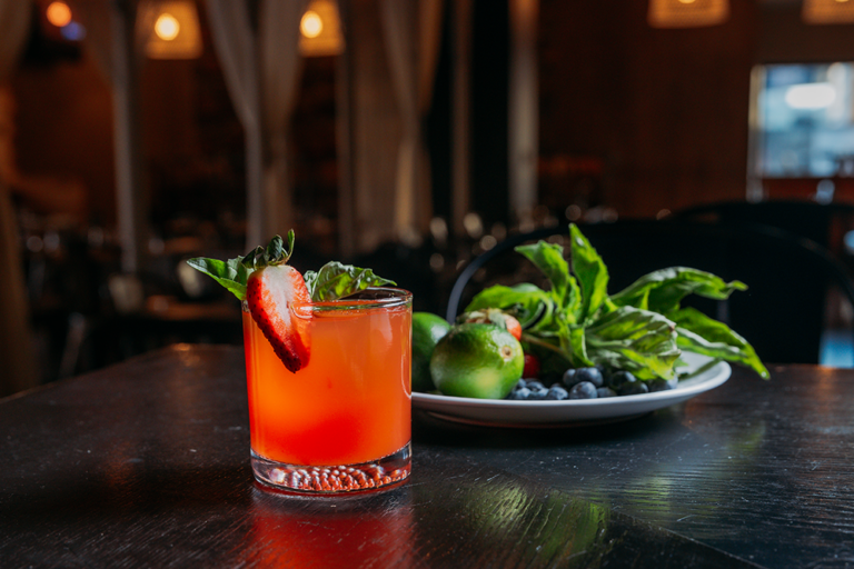 Strawberry fields cocktail at Café Whitney