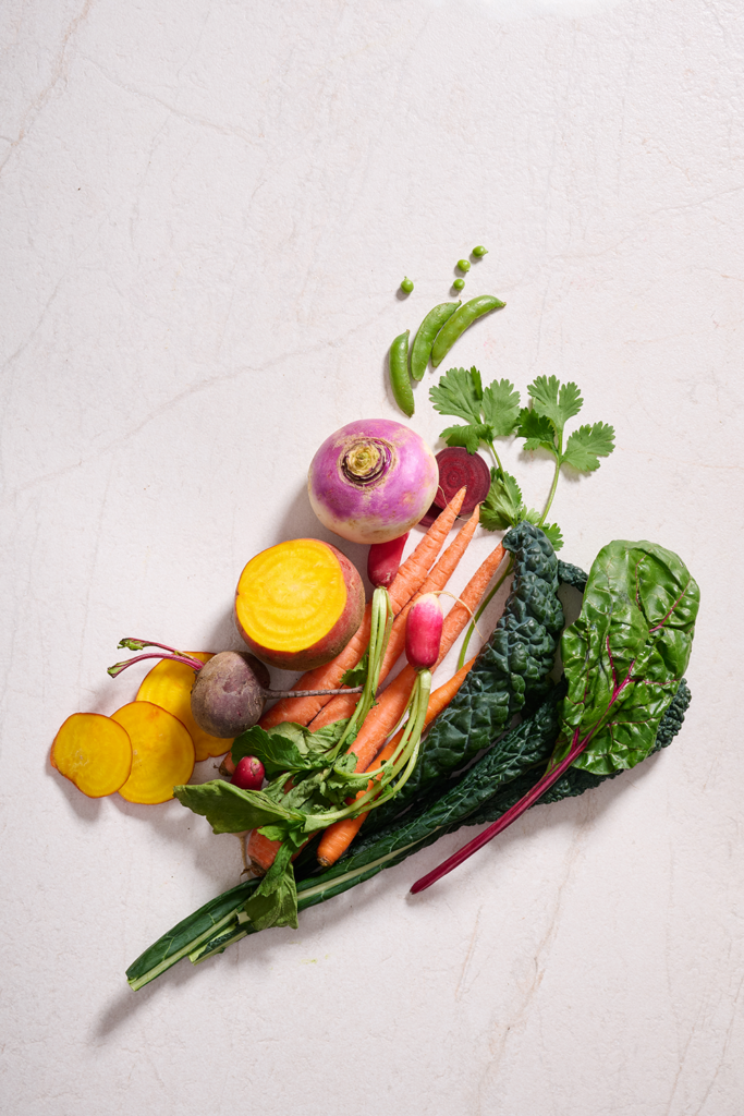 An assortment of spring produce. Photo by Shea Evans