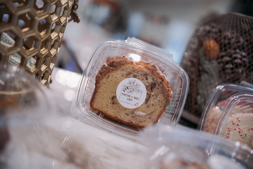 An assortment of breads and pastries also are available at the cafรฉ