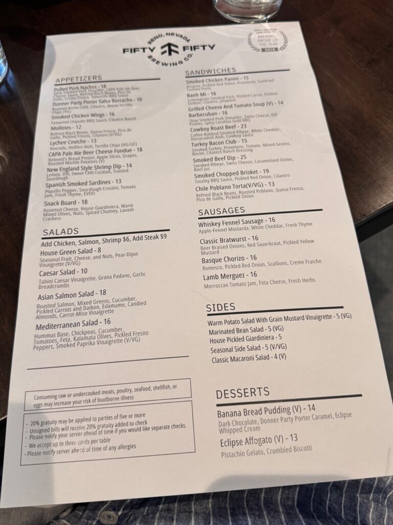 FiftyFifty Brewing at Reno Public Market